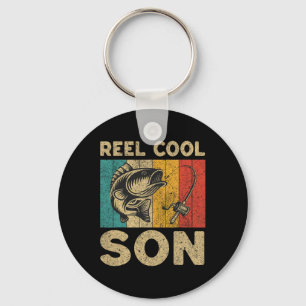 Father's Day Present Funny Fishing Reel Cool Son Key Ring