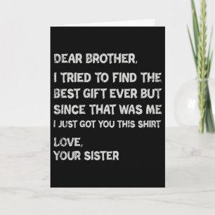 Fathers Day Presents For Brother Mens Clothing  Card