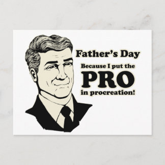 Father's Day PROcreation Postcard