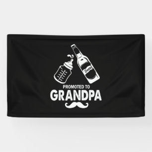 Father's Day Promoted To Grandpa Banner