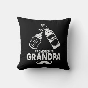 Father's Day Promoted To Grandpa Cushion