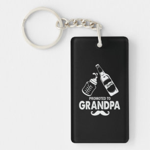 Father's Day Promoted To Grandpa Key Ring