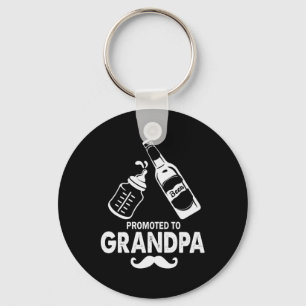 Father's Day Promoted To Grandpa Key Ring