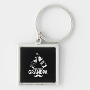 Father's Day Promoted To Grandpa Key Ring