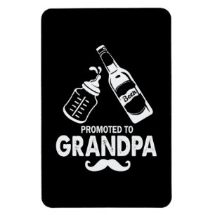 Father's Day Promoted To Grandpa Magnet