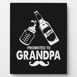 Father's Day Promoted To Grandpa Plaque