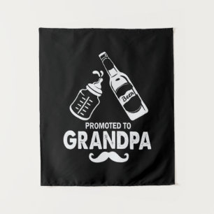 Father's Day Promoted To Grandpa Tapestry