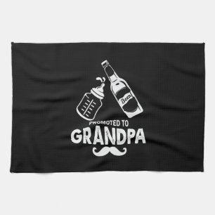 Father's Day Promoted To Grandpa Tea Towel