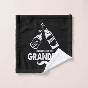 Father's Day Promoted To Grandpa Wash Cloth