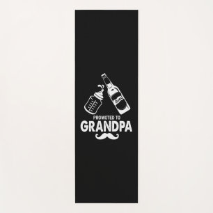 Father's Day Promoted To Grandpa Yoga Mat