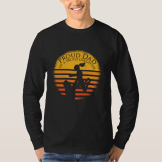 Fathers day Proud Dad daughter Funny Saying quote T-Shirt