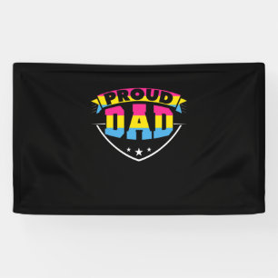 Father's Day Proud Dad Pansexual Daughter Banner