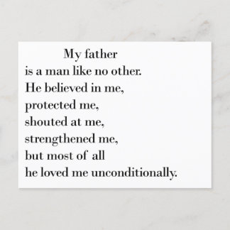 Father's Day Quotes From Daughter Postcard