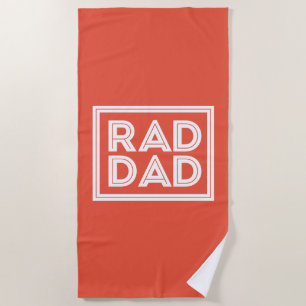 Father's Day - Rad Dad Beach Towel