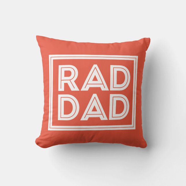 Father's Day - Rad Dad Cushion (Front)