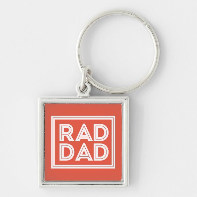 Father's Day - Rad Dad Key Ring (Front)