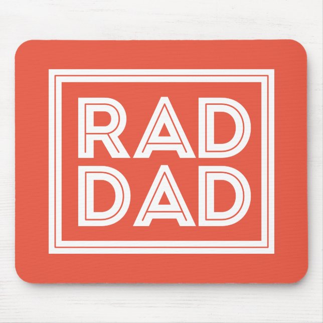 Father's Day - Rad Dad Mouse Mat (Front)