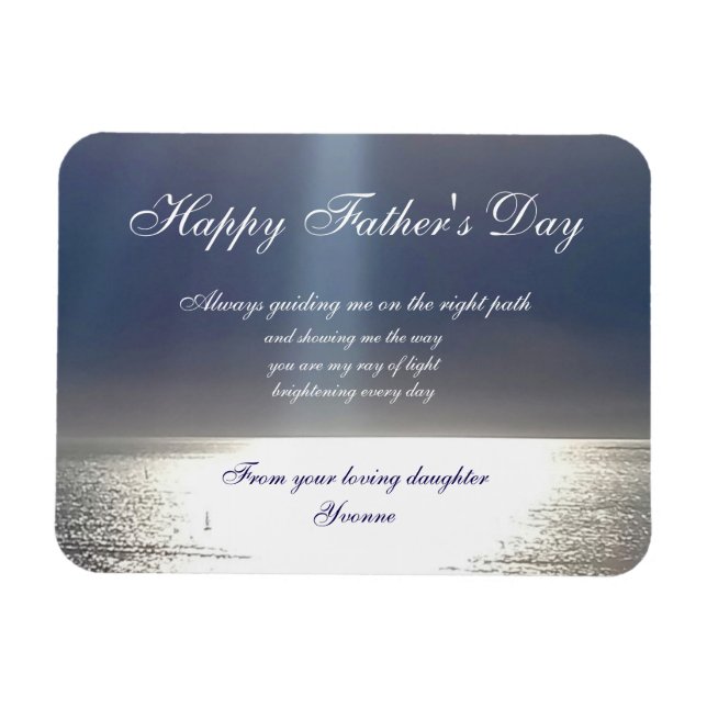 Father's Day Ray of Light Magnet (Horizontal)