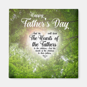 Father's Day Religious Christian Malachi 4:6 Magnet
