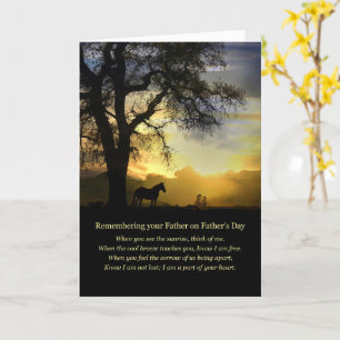 Father's Day Remembrance Card with Spiritual Poem