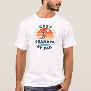Fathers Day Retro Best Grandpa By Par Cute Retro T-Shirt