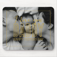 Father's Day Retro Black White Photo I Love Daddy