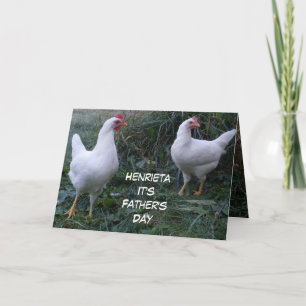 FATHER'S DAY ROOSTER HUMOR CARD