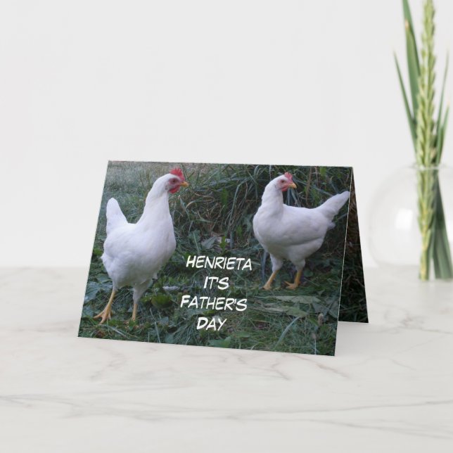 FATHER'S DAY ROOSTER HUMOR  CARD (Front)