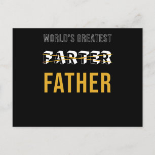Father's Day Saying Funny Gift Postcard