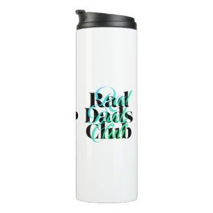 Fathers Day Scramble Rad Dads Club Retro Lettering Thermal Tumbler