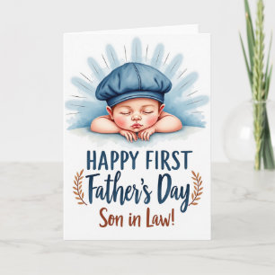 Fathers Day Sleeping Baby Card