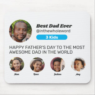 Father's Day Social Media Instagram Profile Photo Mouse Mat
