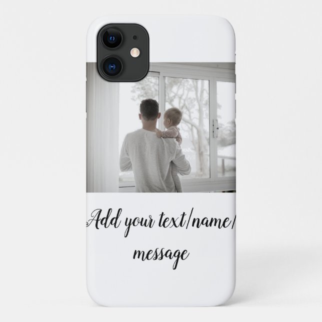 father's day son father dad add photo text dad gif Case-Mate iPhone case (Back)