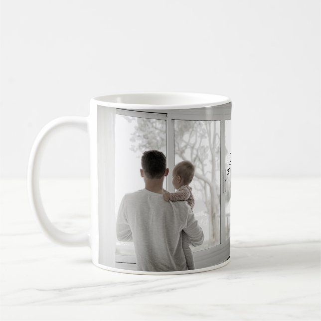 father's day son father dad add photo text dad gif coffee mug (Left)