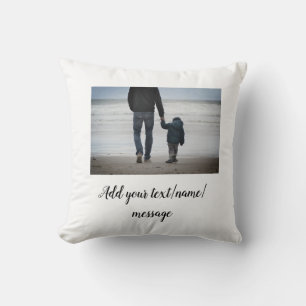 father's day son father dad add photo text dad gif cushion