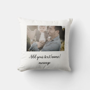 father's day son father dad add photo text dad gif cushion