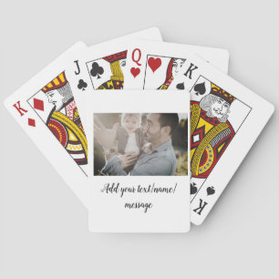 father's day son father dad add photo text dad gif playing cards