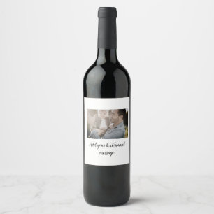 father's day son father dad add photo text dad gif wine label