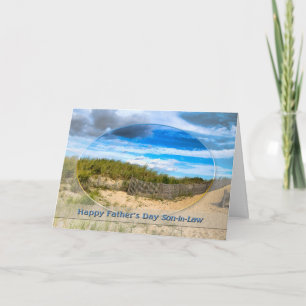 FATHER'S DAY -SON-in-Law - BEACH/OCEAN/DUNES/SCENE Card