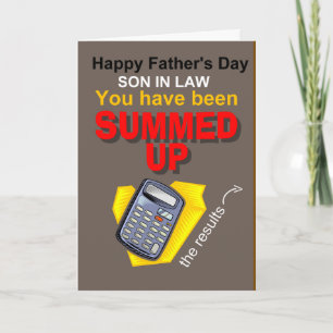Father's day son in law card