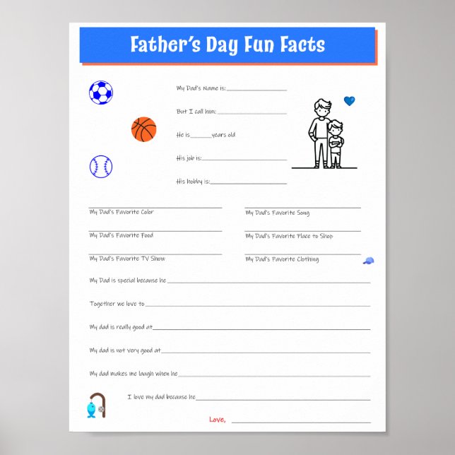 Father's Day Son Interview Download Printable Poster (Front)