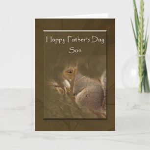 Father's Day son - Nature - Squirrel Card