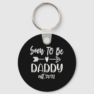 Father's Day Soon To Be Daddy Est 2021 Key Ring