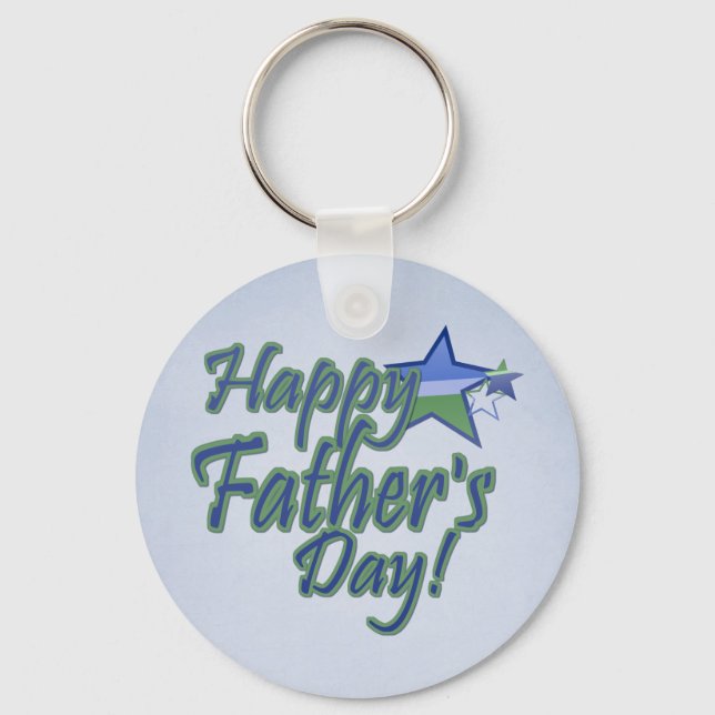 fathers day Star Dad Key Ring (Front)