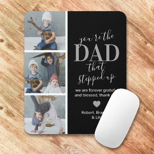 Father's Day Step dad Photo Mouse Mat