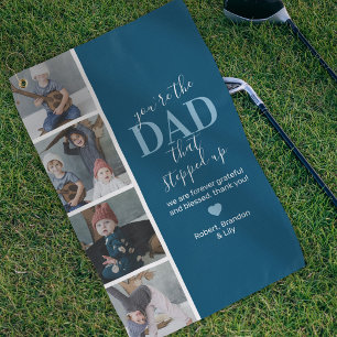 Father's Day Stepdad Photo Golf Towel