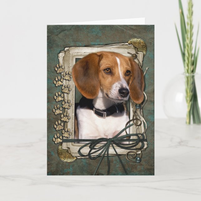 Fathers Day - Stone Paws - Beagle Card (Front)