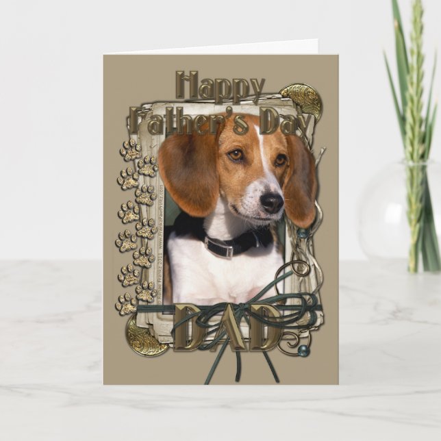 Fathers Day - Stone Paws - Beagle Card (Front)