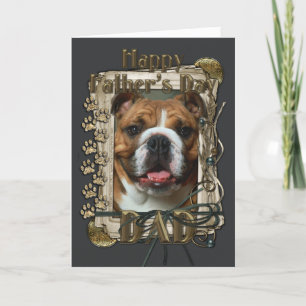 Fathers Day - Stone Paws - Bulldog Card