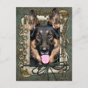 Fathers Day - Stone Paws - German Shepherd - Kuno Postcard